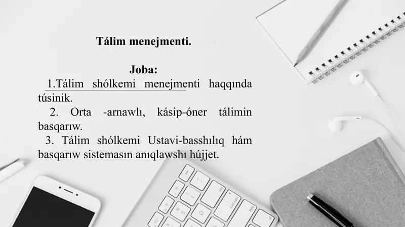Talim menejementi 1