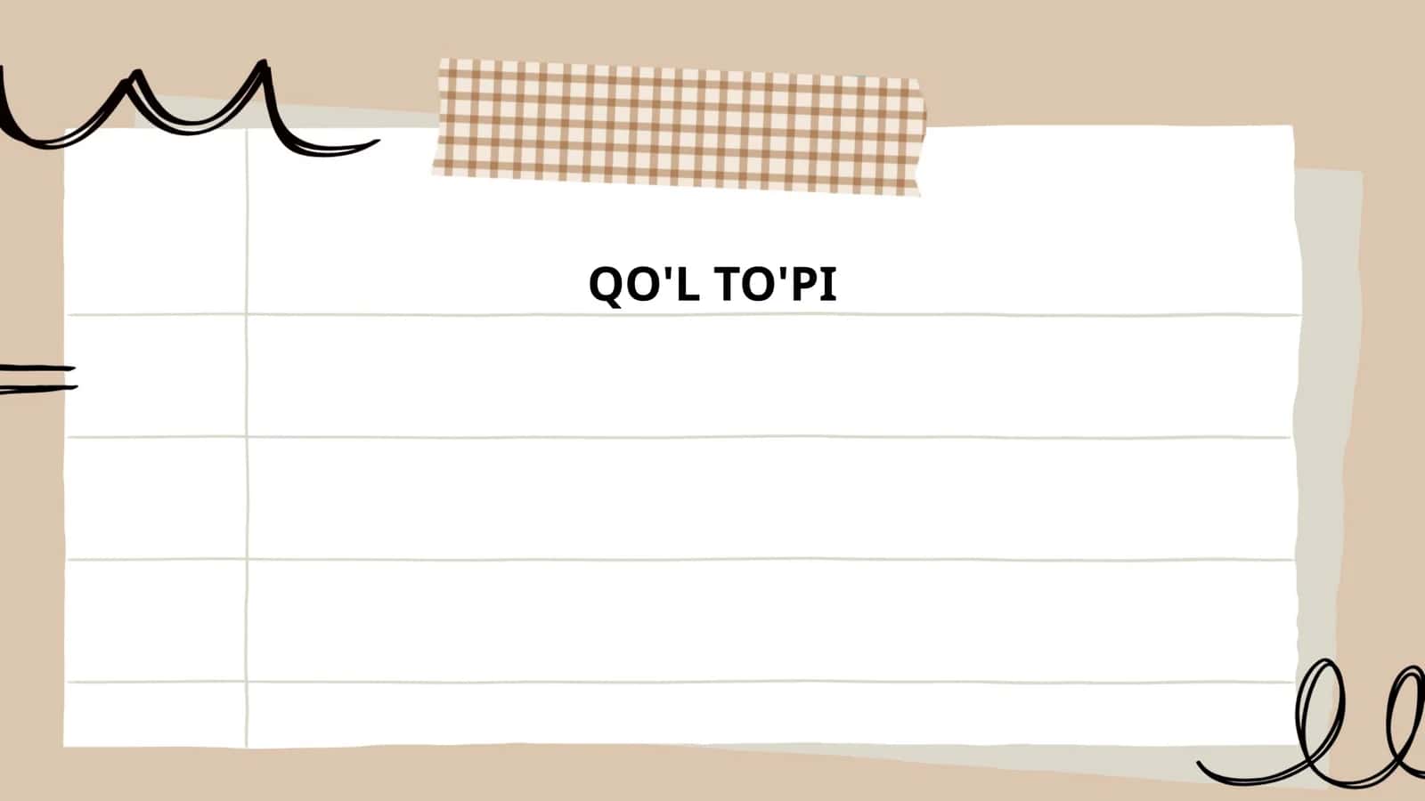 QO'L TO'PI 1