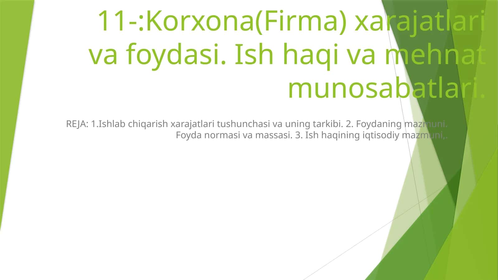 Ish xaqining iqtisodiy mazmuni 1