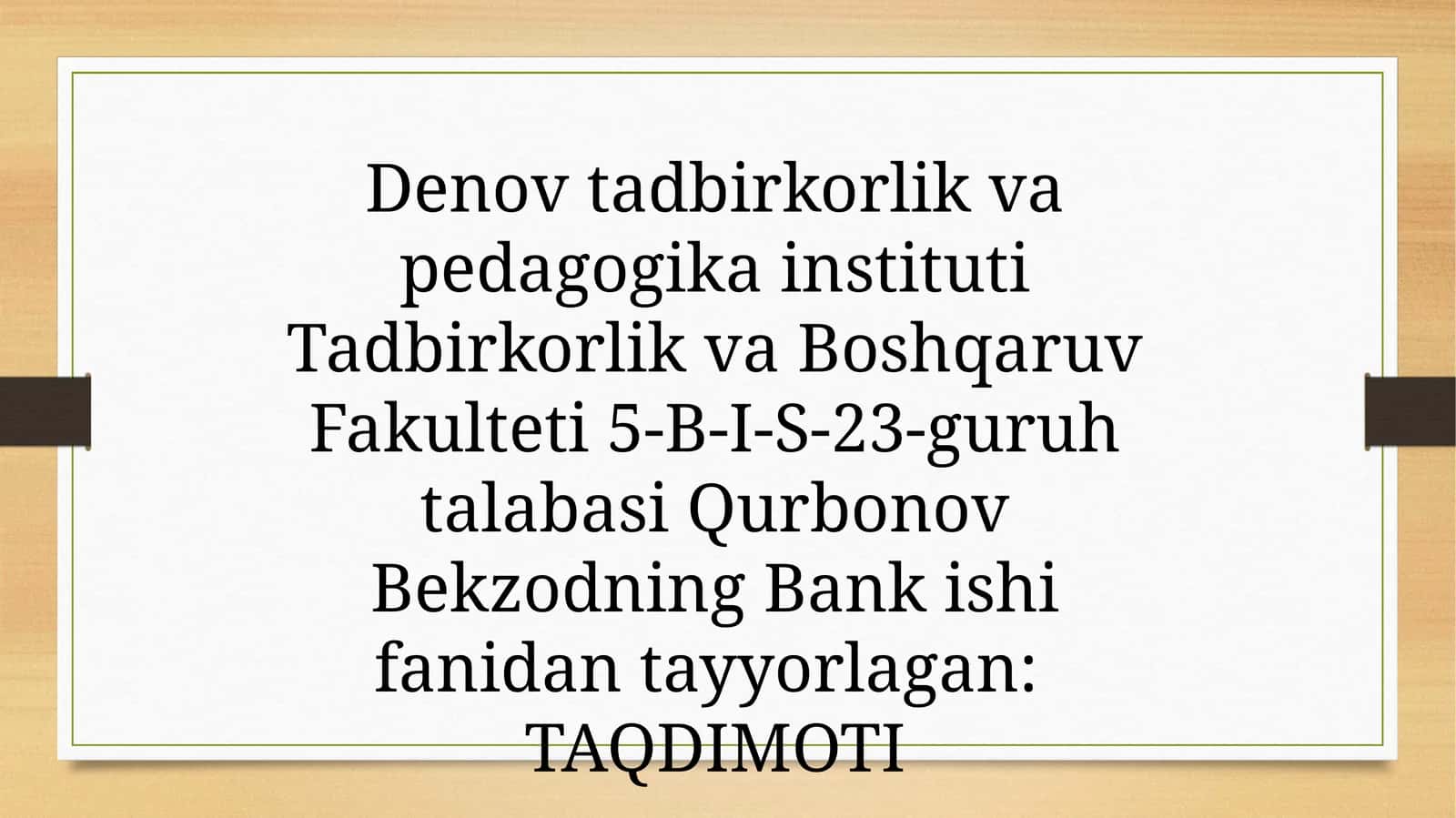 Basel kelishuvi va uning o'zbekistonda qo'llanishi 1