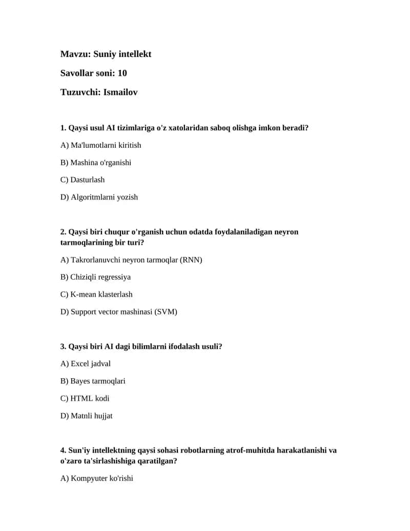 Suniy intellekt 1
