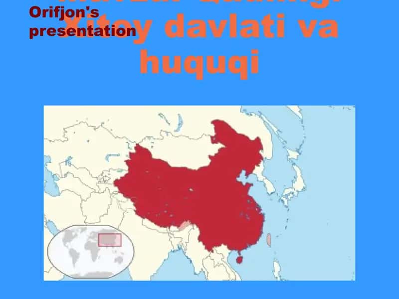 Qadimgi Xitoy davlati va huquqi 1