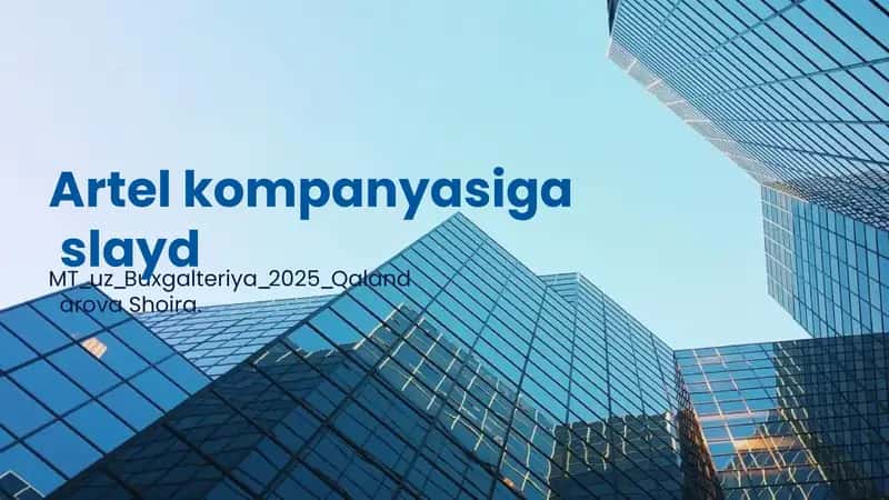 Artel kompaniyasining tarixiy rivojlanishi 1