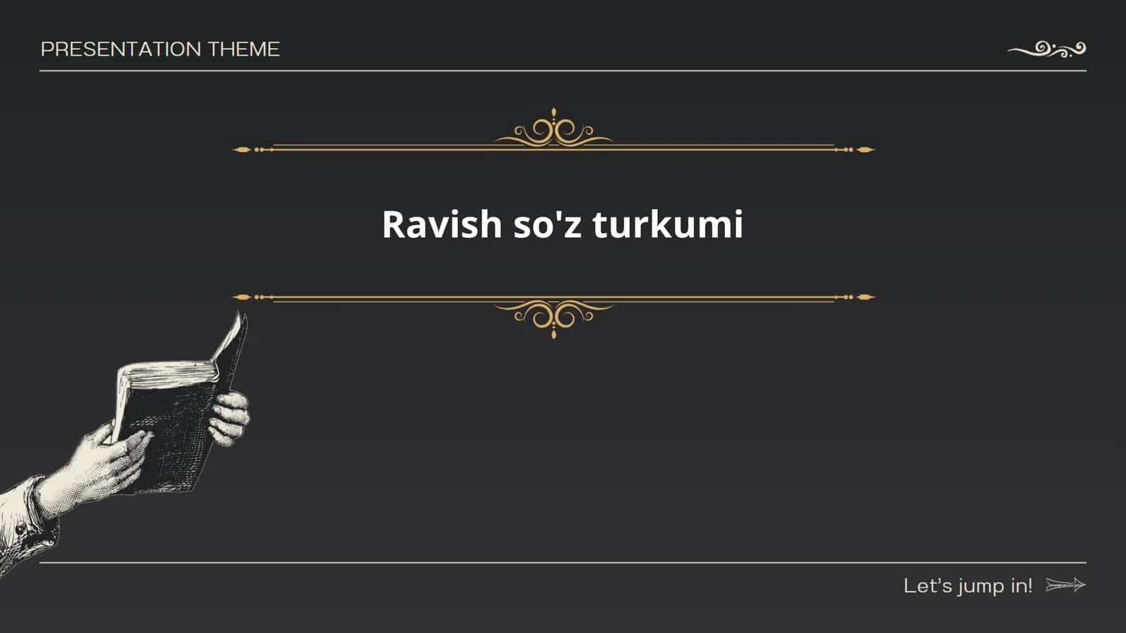 Ravish so'z turkumi 1