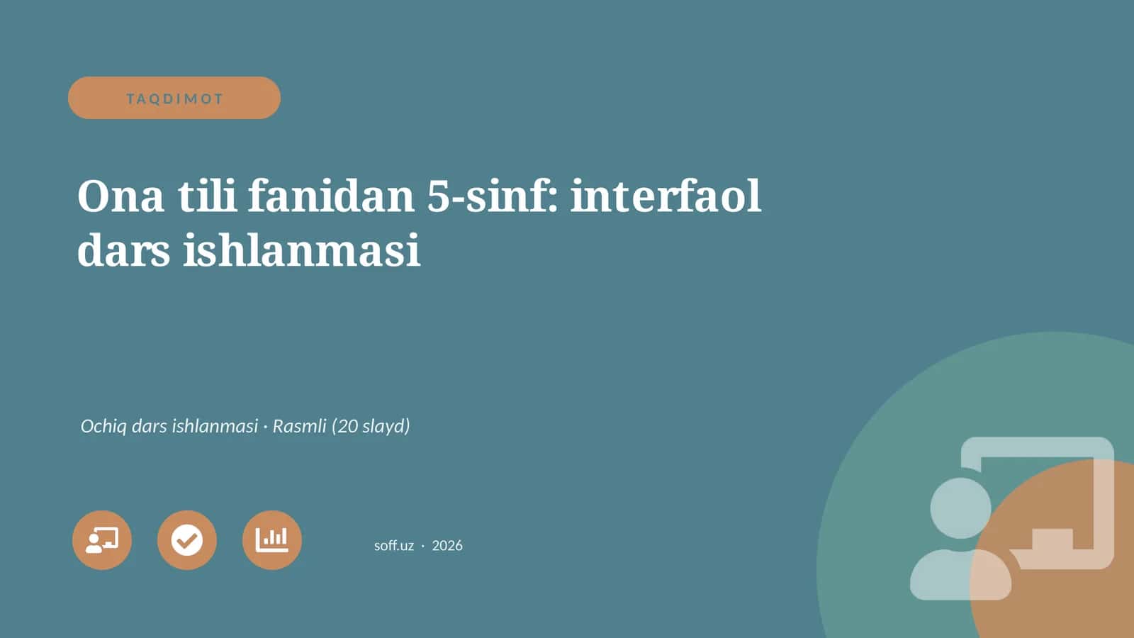Ona tili fanidan 5-sinf: interfaol dars ishlanmasi 1