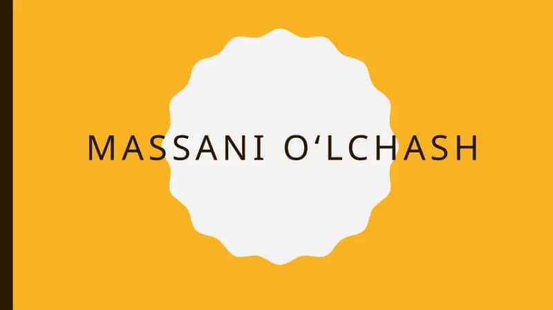 massani oʻlchash 1