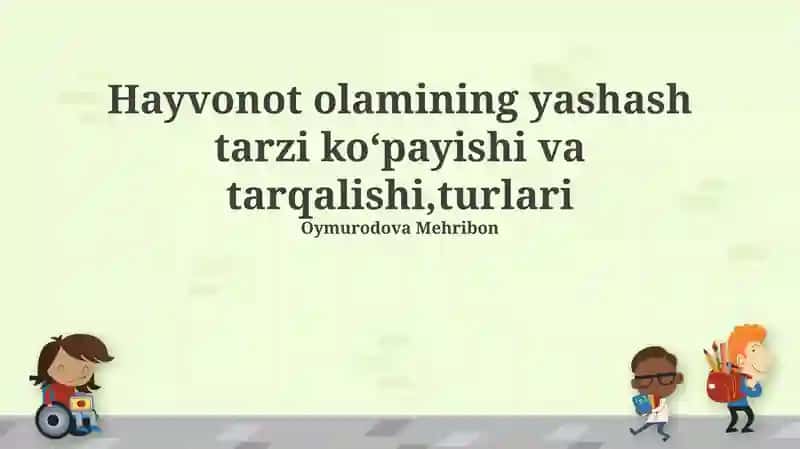 Hayvonot olami turlari