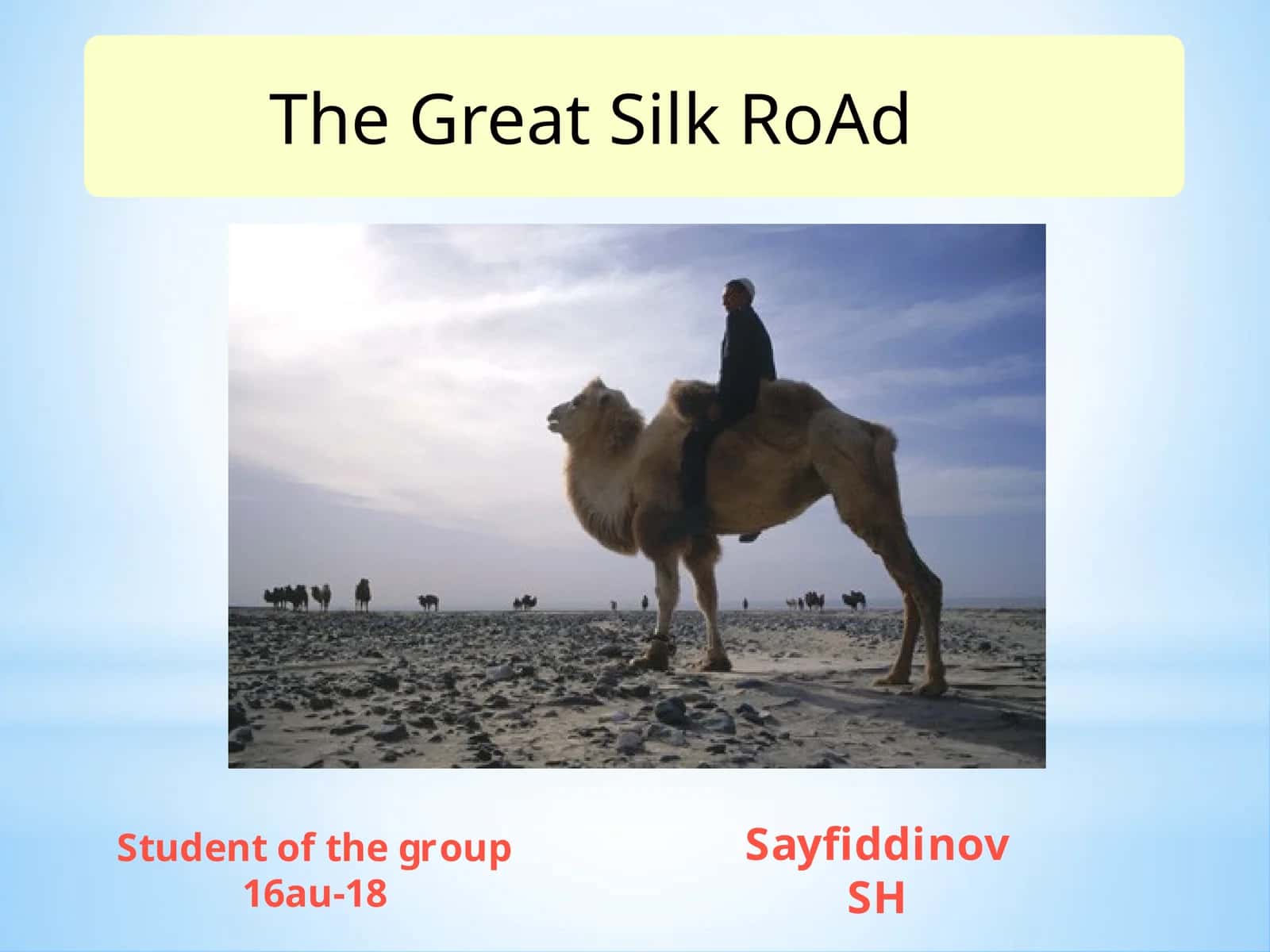 The Great Silk Road 1