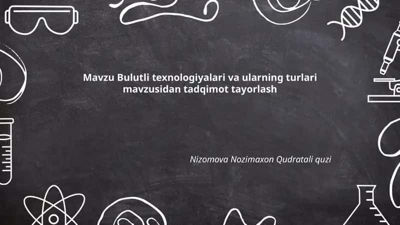 Bulutli texnologiyalar va ularning turlari 1