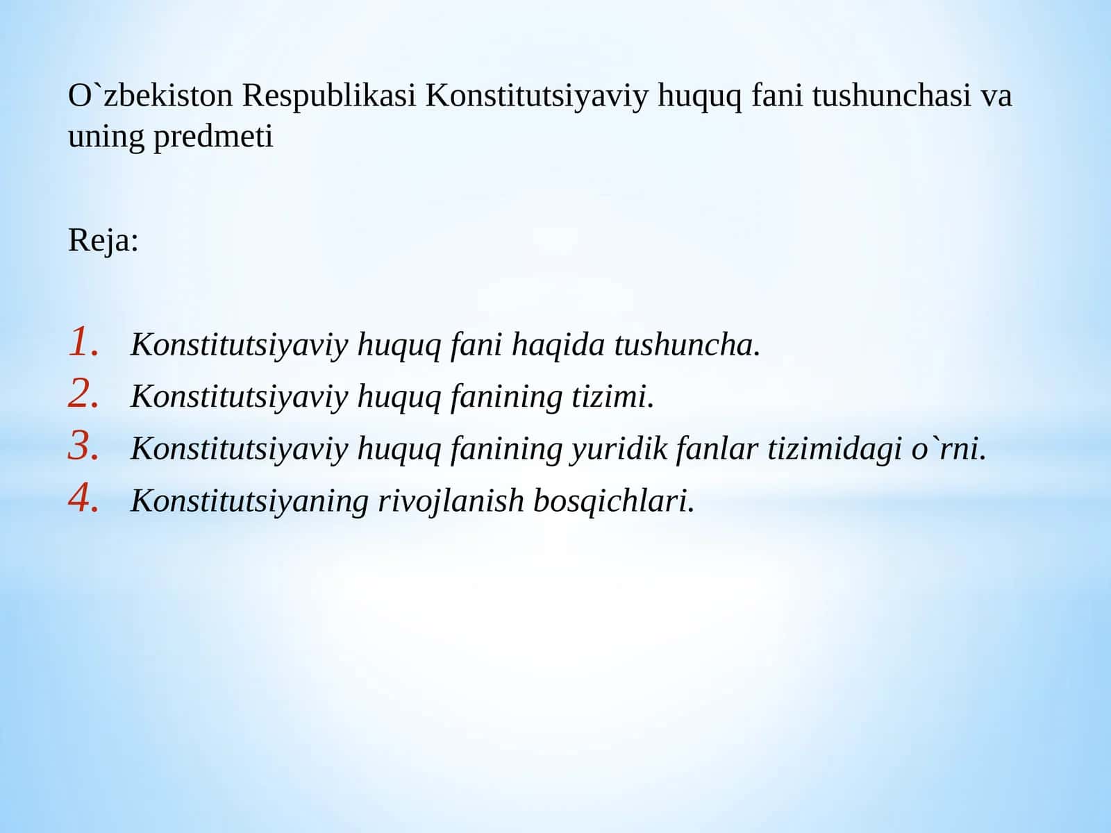 Kosntitutsiyaviy huquq tushunchasi predmeti vazifasiu va manbalari 1