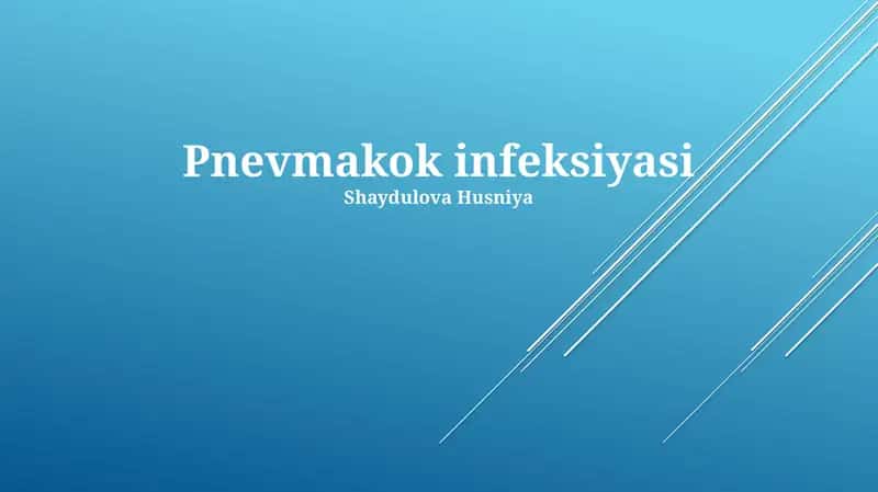 Pnevmakok infeksiyasi 1