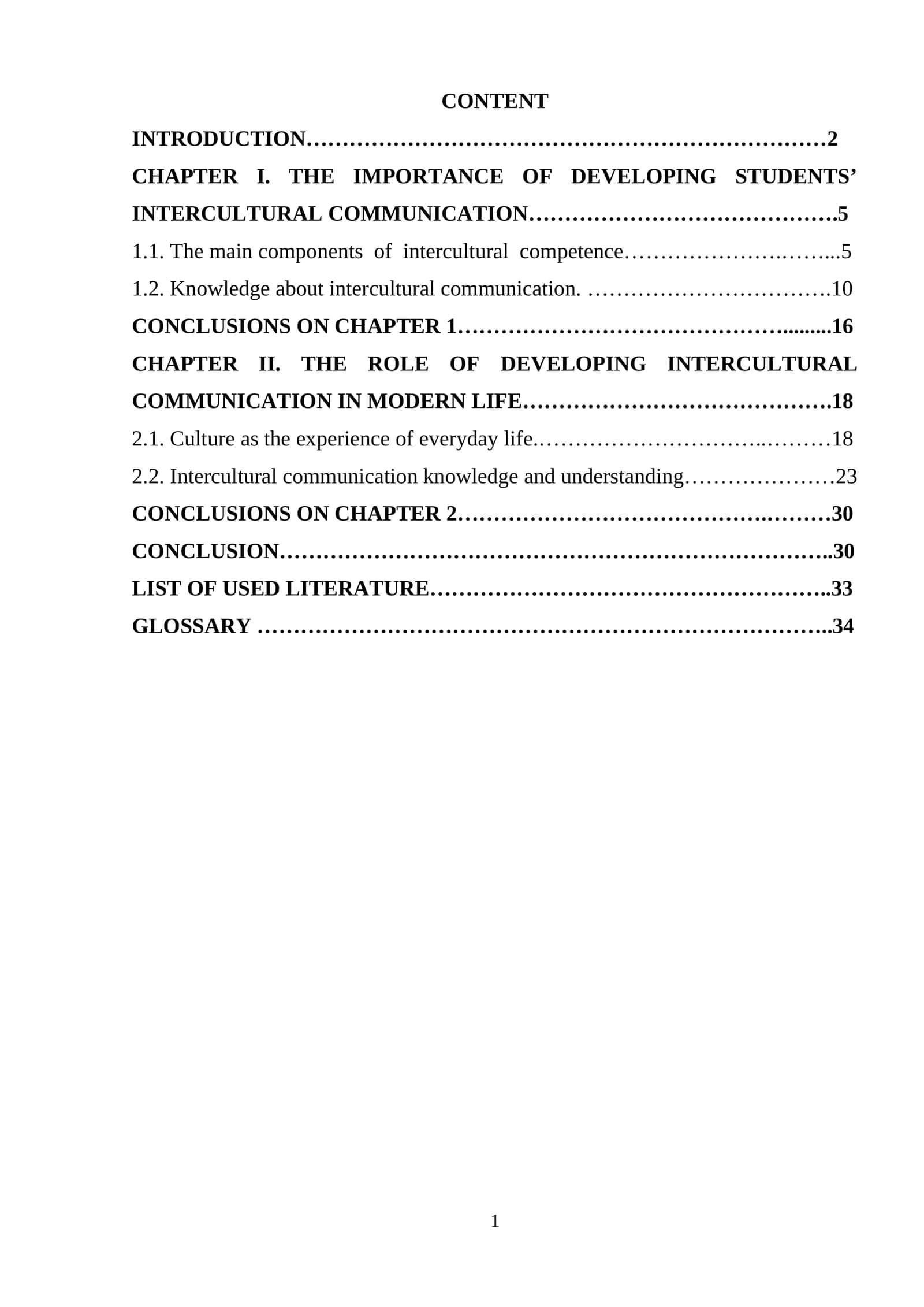 Intercultural Communication Development 1