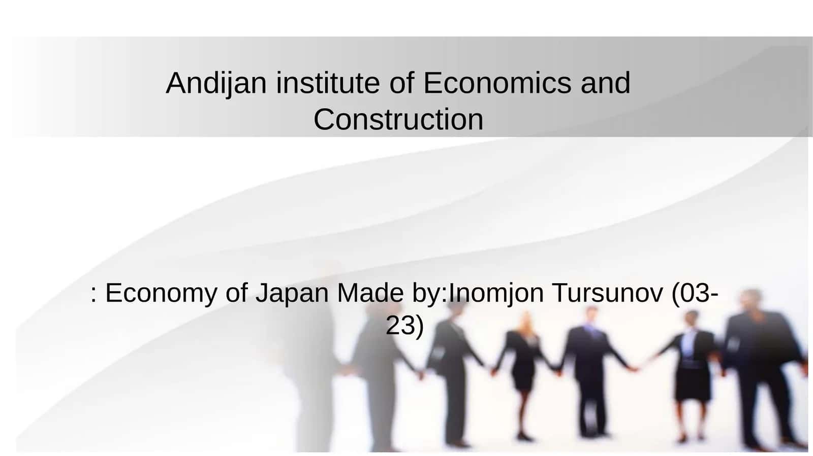 Economy of Japan 1