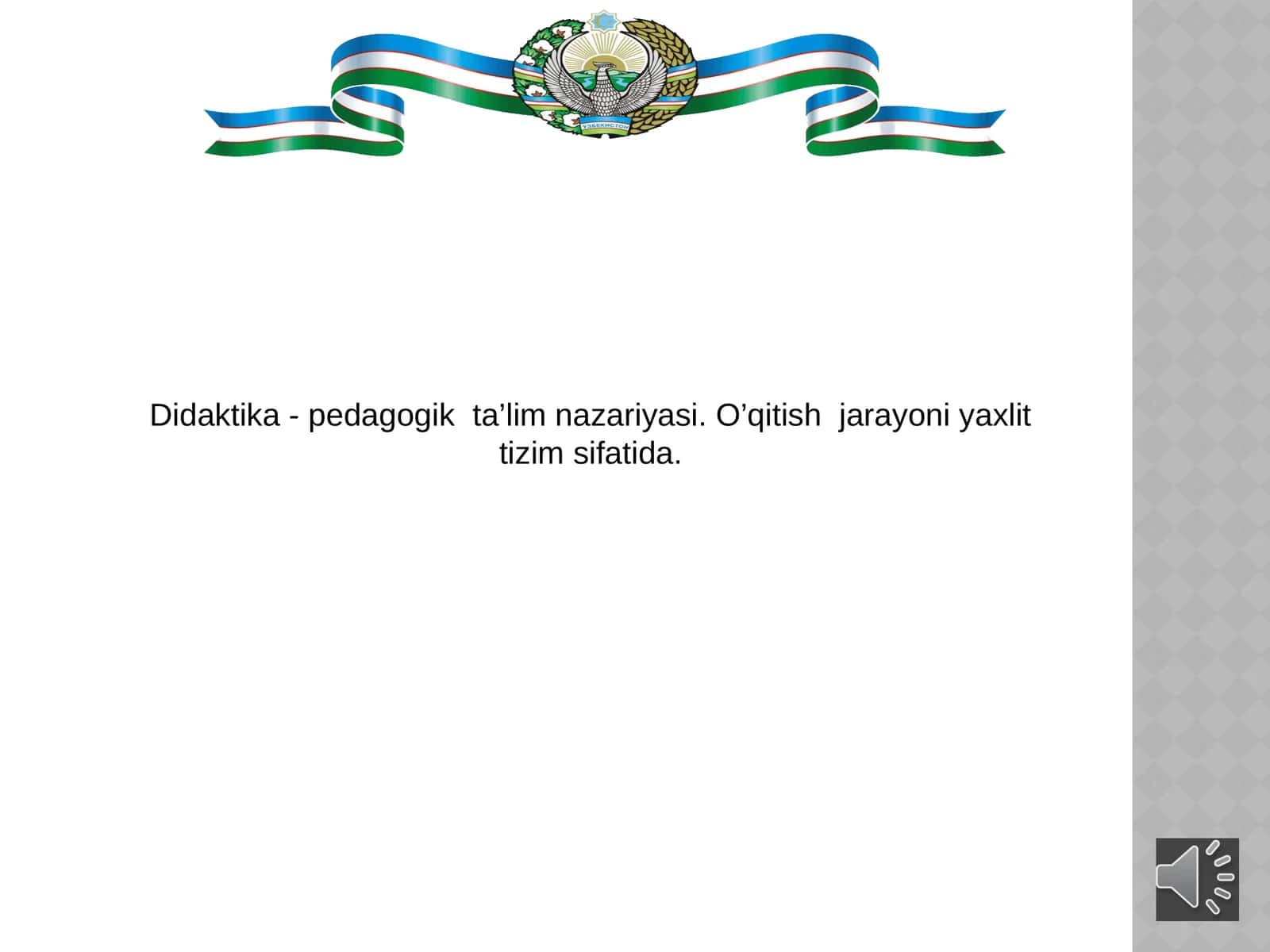 Didaktika - pedagogik ta’lim nazariyasi 1