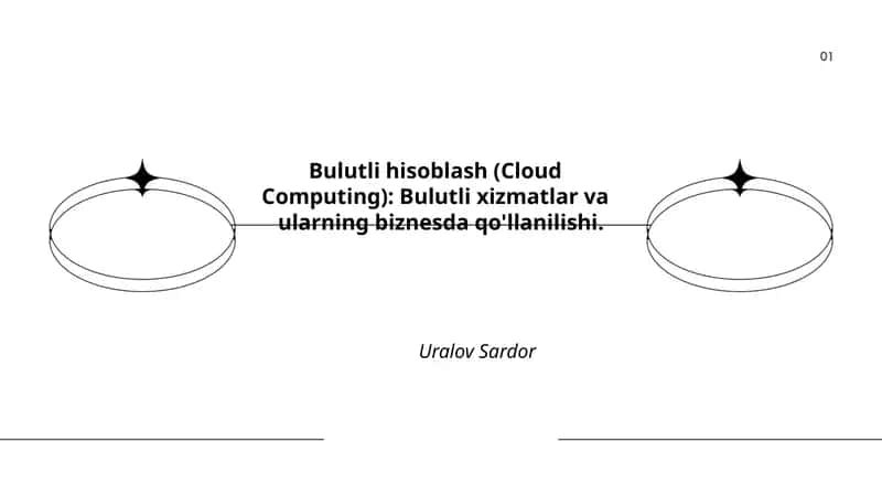 Bulutli hisoblash (Cloud Computing) 1
