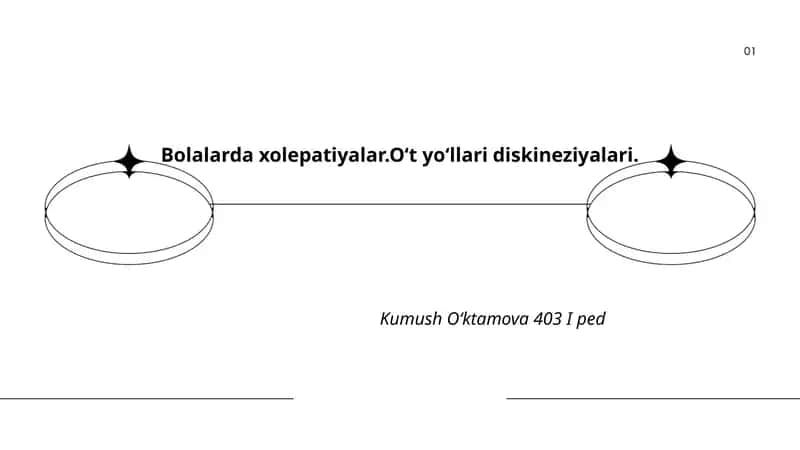 Bolalarda xolepatiyalar. Oʻt yoʻllari diskineziyalari. 1