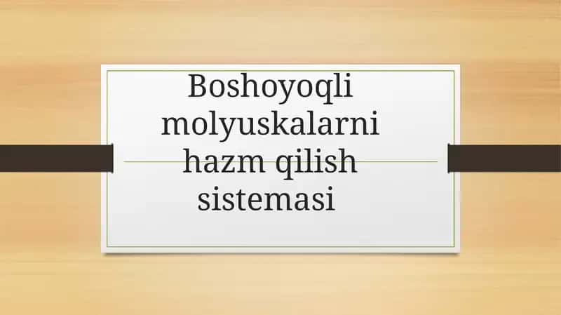 Hazm qilish sistamasi 1