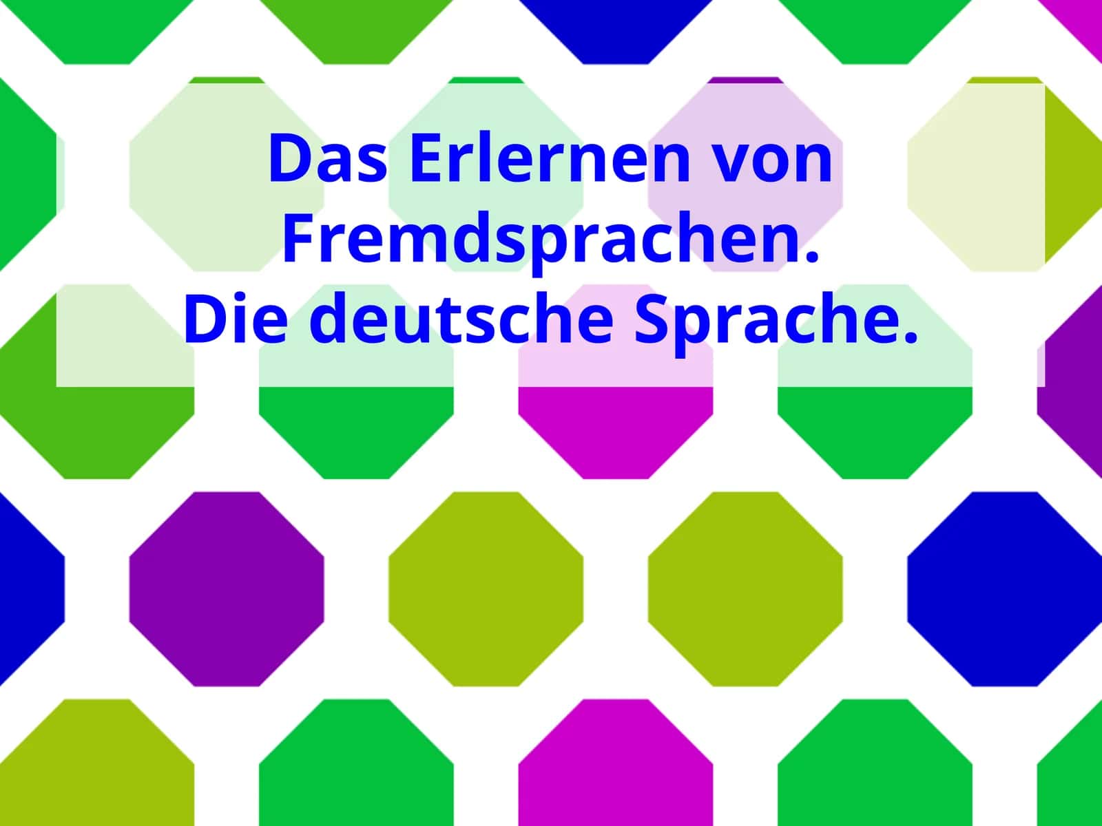 Deutschesprache 1