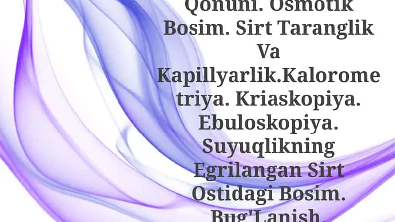 Suyuqlikning Tuzilishi Va Xossalari 1