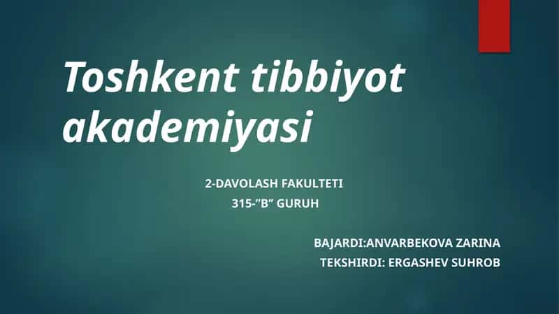 Zamonaviy og'riqsizlantirish usullari 1