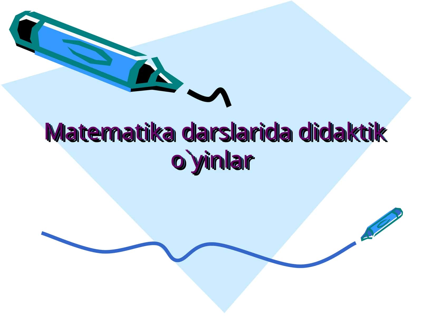 Matematika darslarida didaktik o`yinlar 1