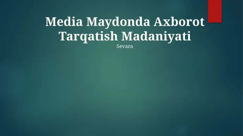 Axborot tarqatish evolyutsiyasi 1