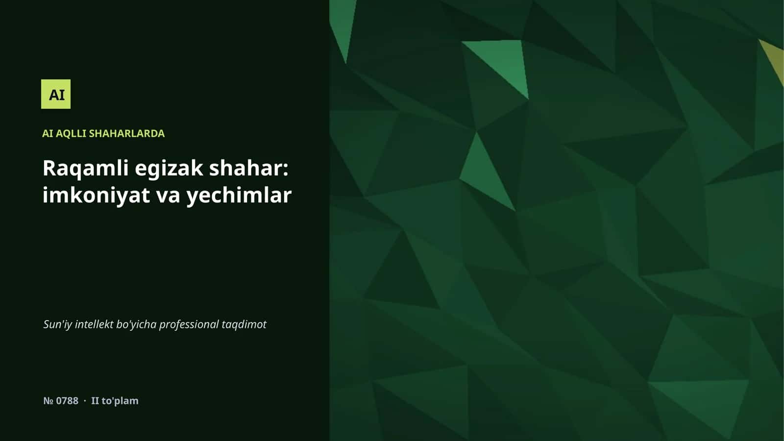 AI AQLLI SHAHARLARDA 1