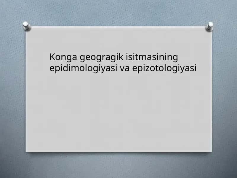 Krim–Kongo gemorragik isitmasi (KGI) 1