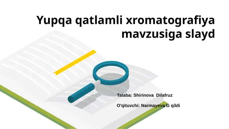 Yupqa qatlamli xromatografiya 1