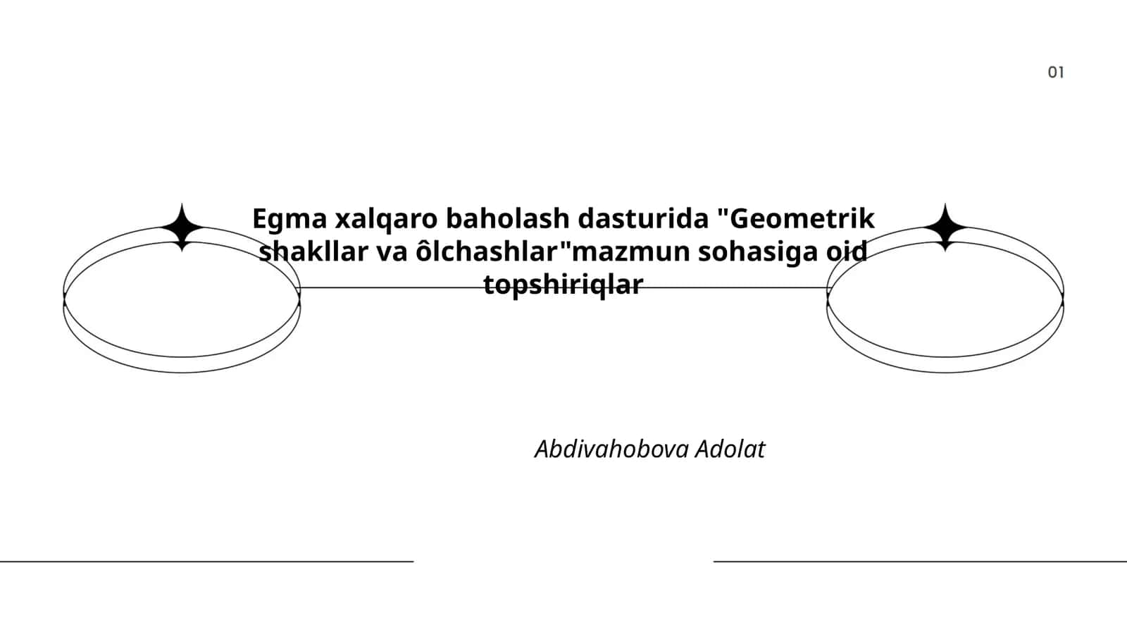 Geometrik shakllar va ôlchashlar 1