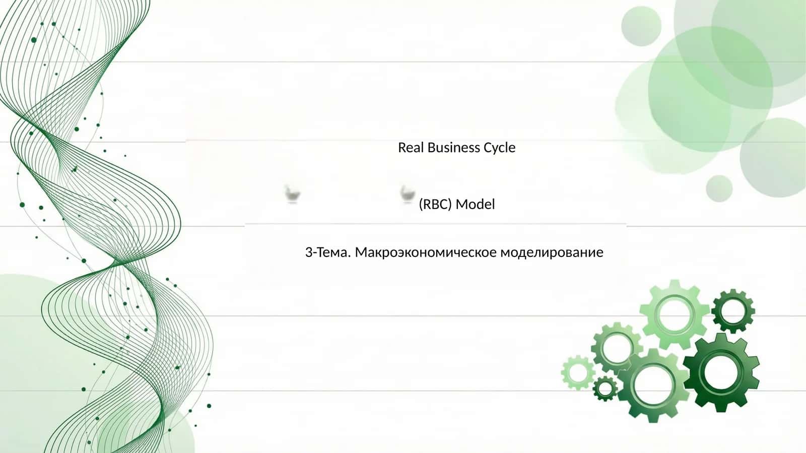 RBC Model 1