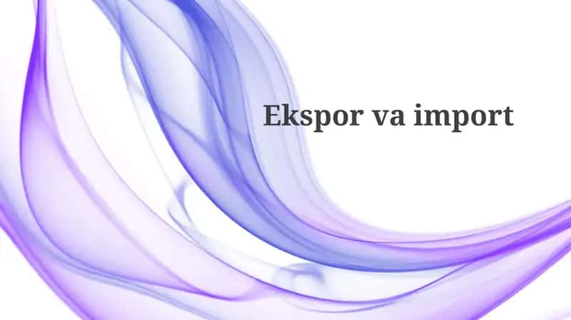 Eksportni moliyalashtirish variantlari 1
