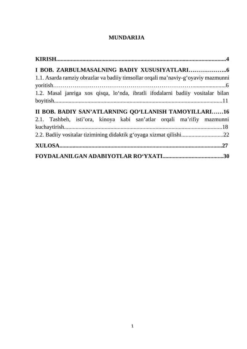 Badiy San'atlar Qo'llanish Tamojilari 1