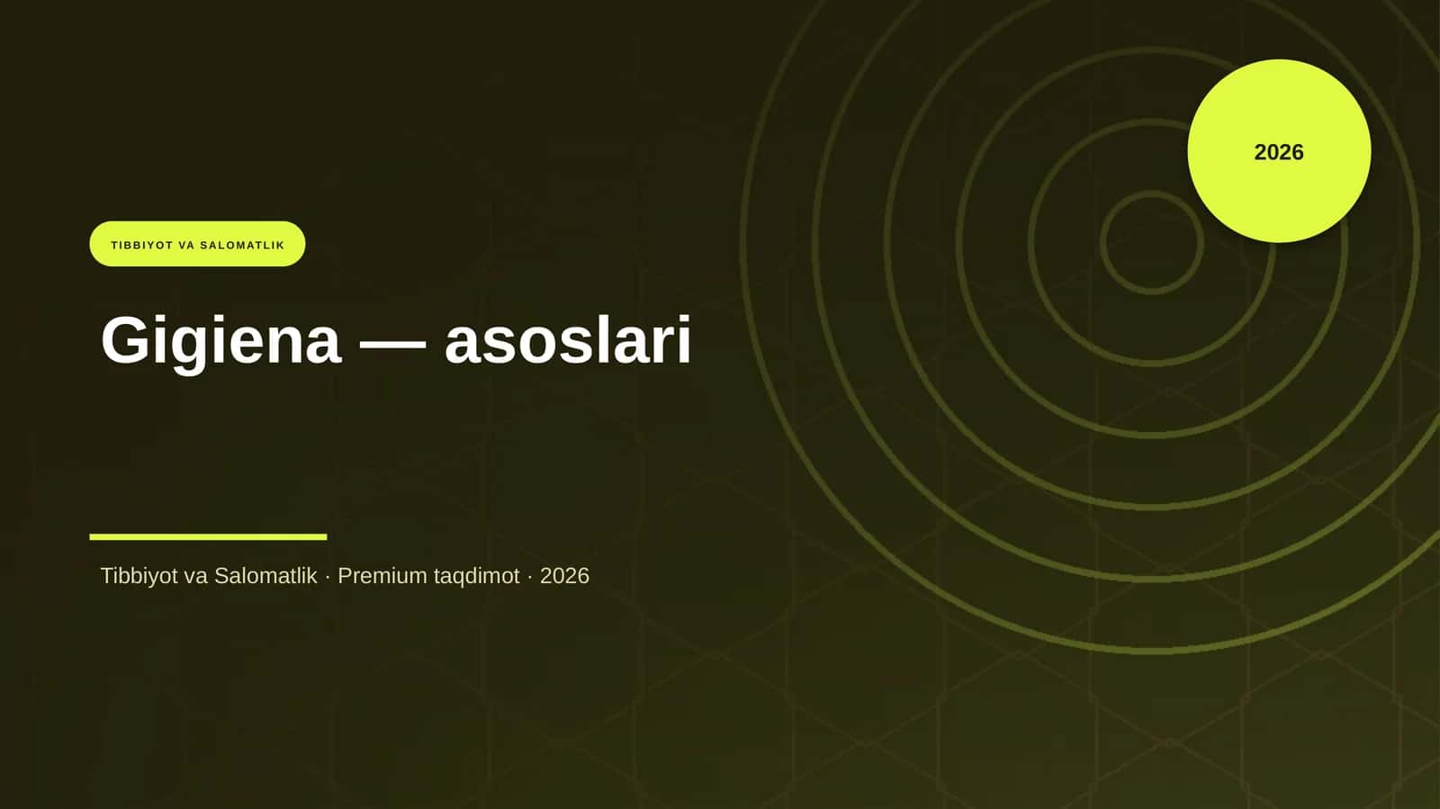 Gigiena — asoslari 1