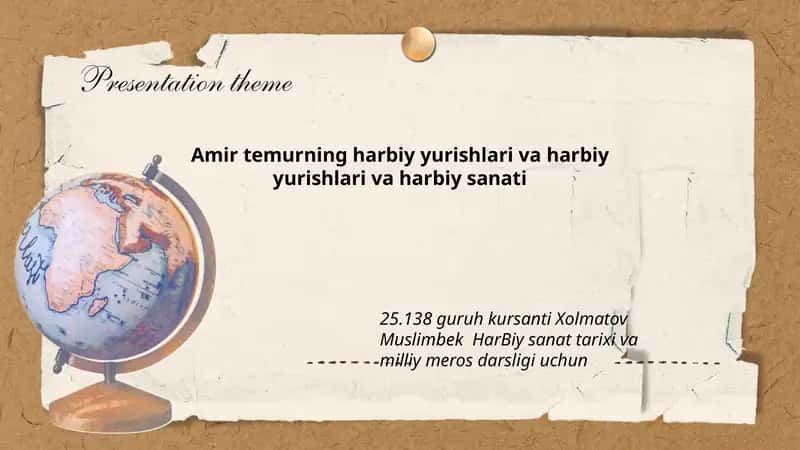 Harbiy sanat tarixi va milliy meros darsligi 1