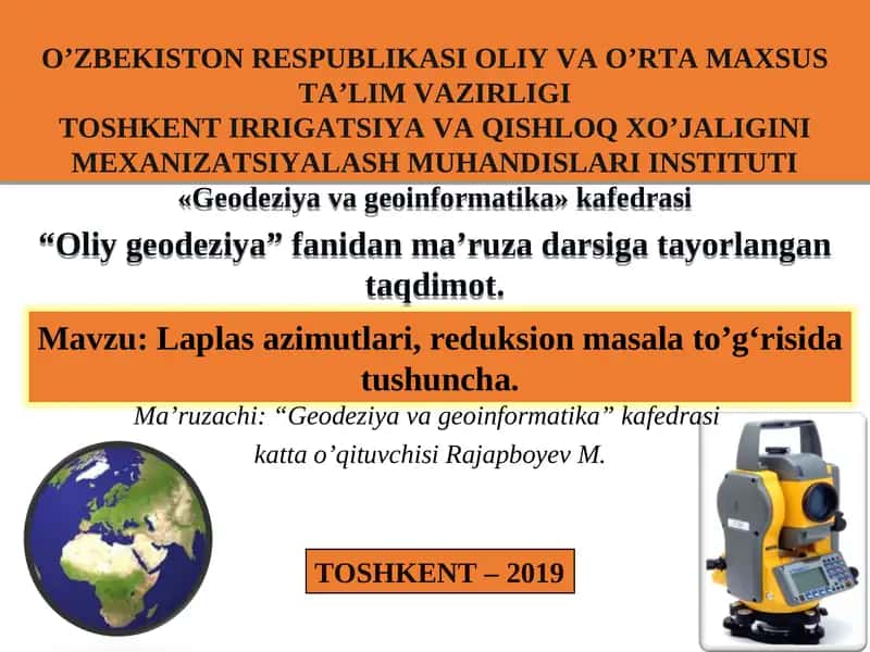 Oliy geodeziya 1