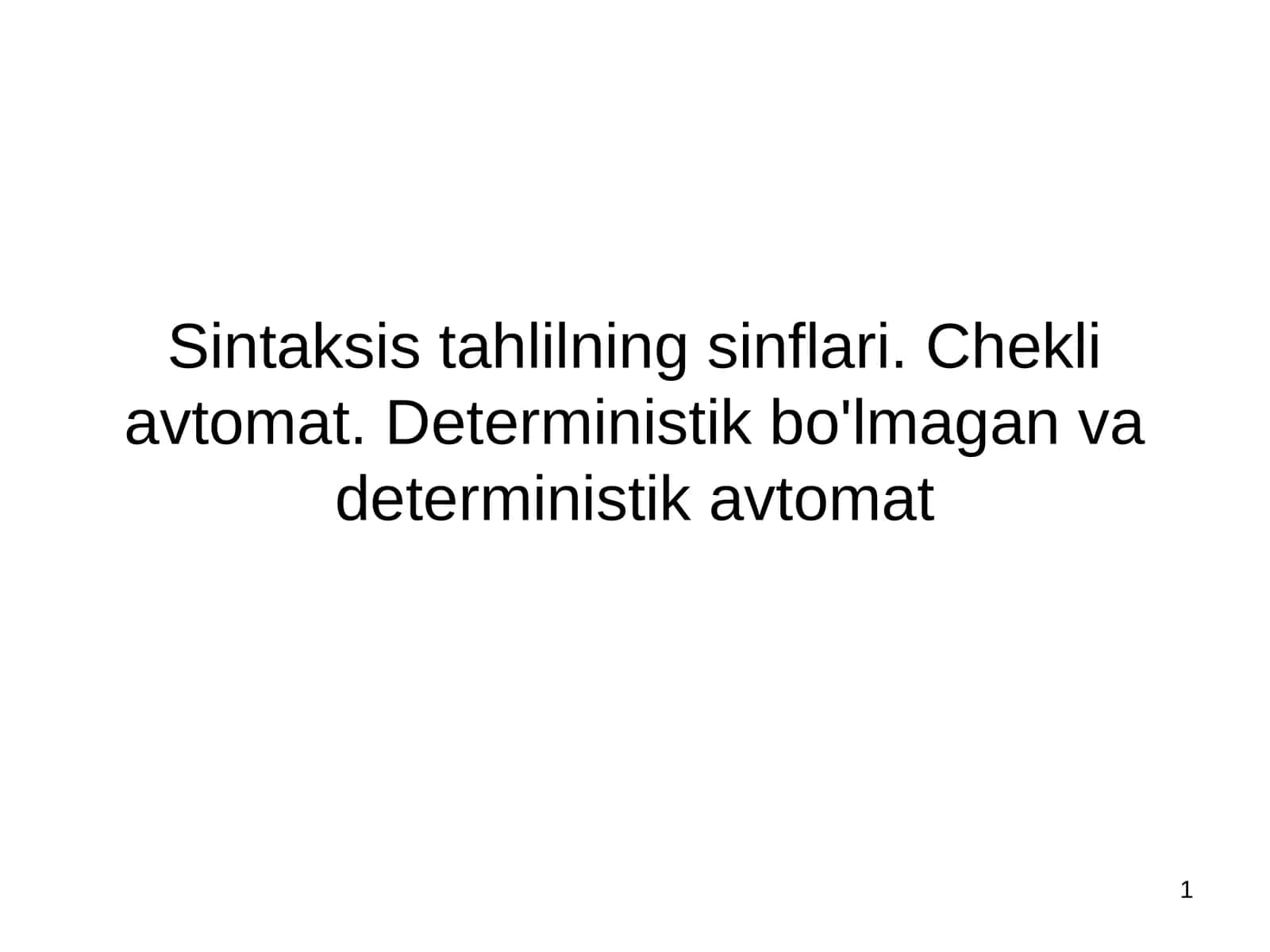 Formal tillar 1