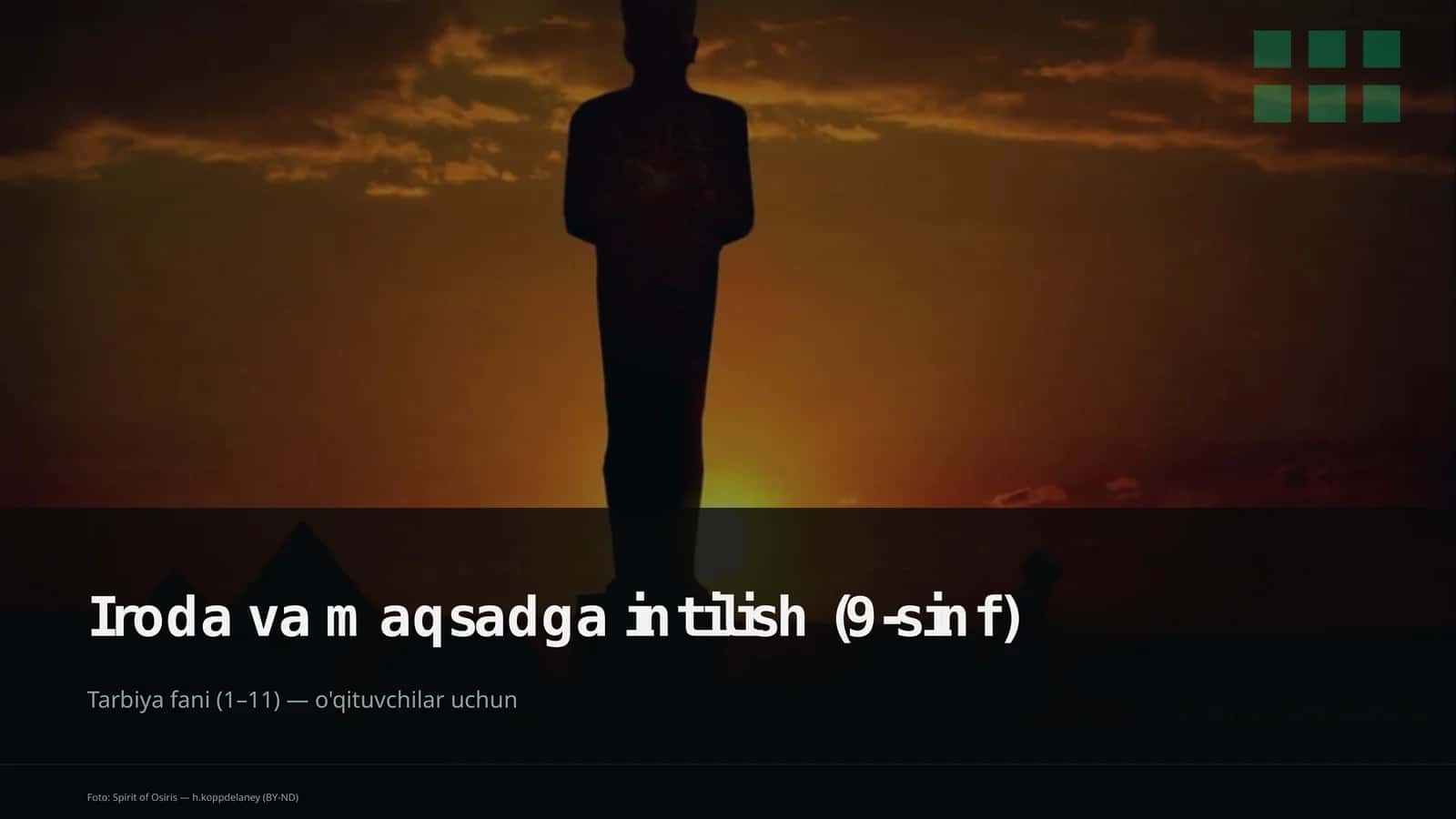 Iroda va maqsadga intilish (9-sinf) 1
