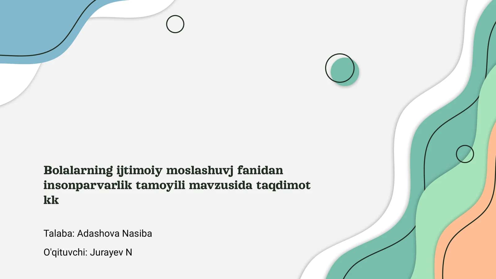 Insonparvarlik tamoyili 1