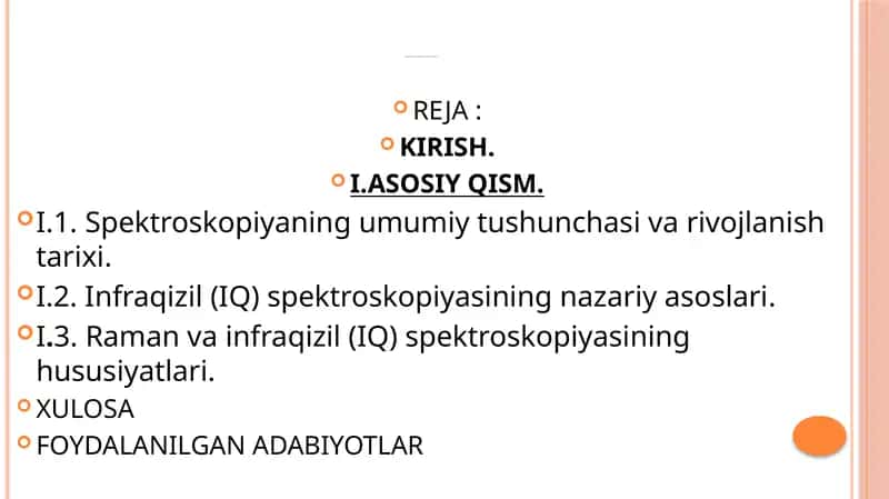 INFRAQIZIL SPEKTROSKOPIYA 1