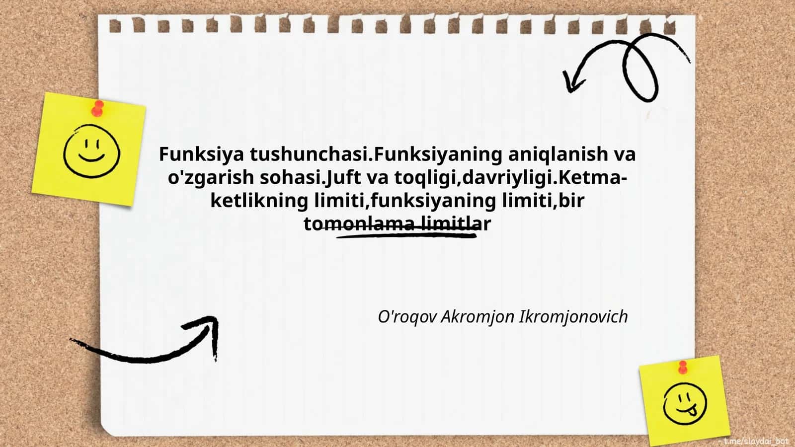 Funksiya Tushunchasi 1