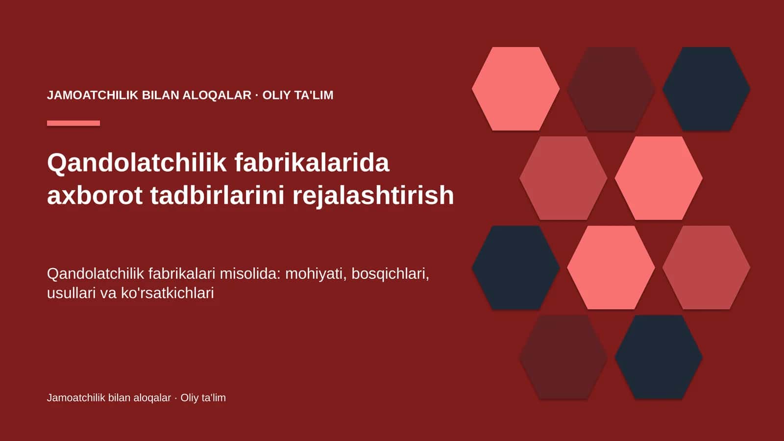 qandolatchilik fabrikalarida axborot tadbirlarini rejalashtirish 3752 1