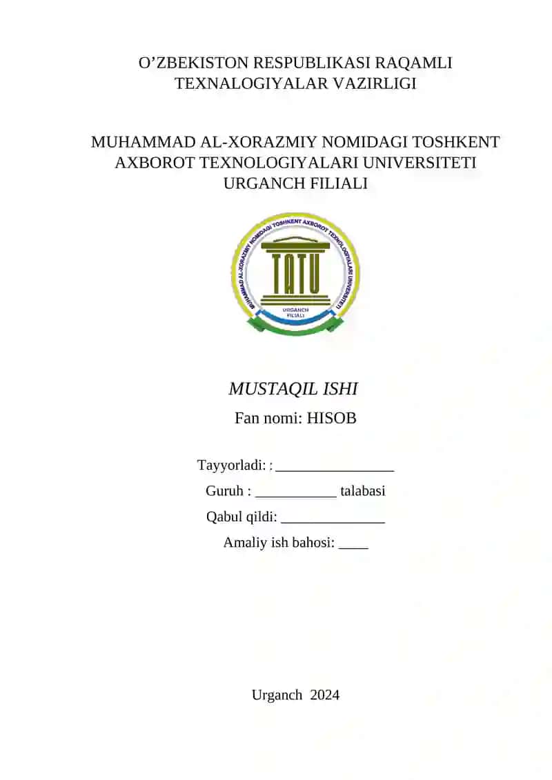 Mashinali o'qitishda funksional qatorlar tatbiqlari