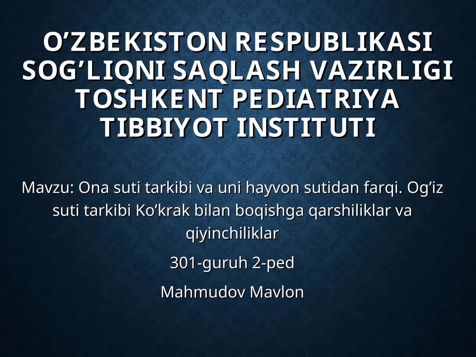 ONA SUTI TARKIBI 1