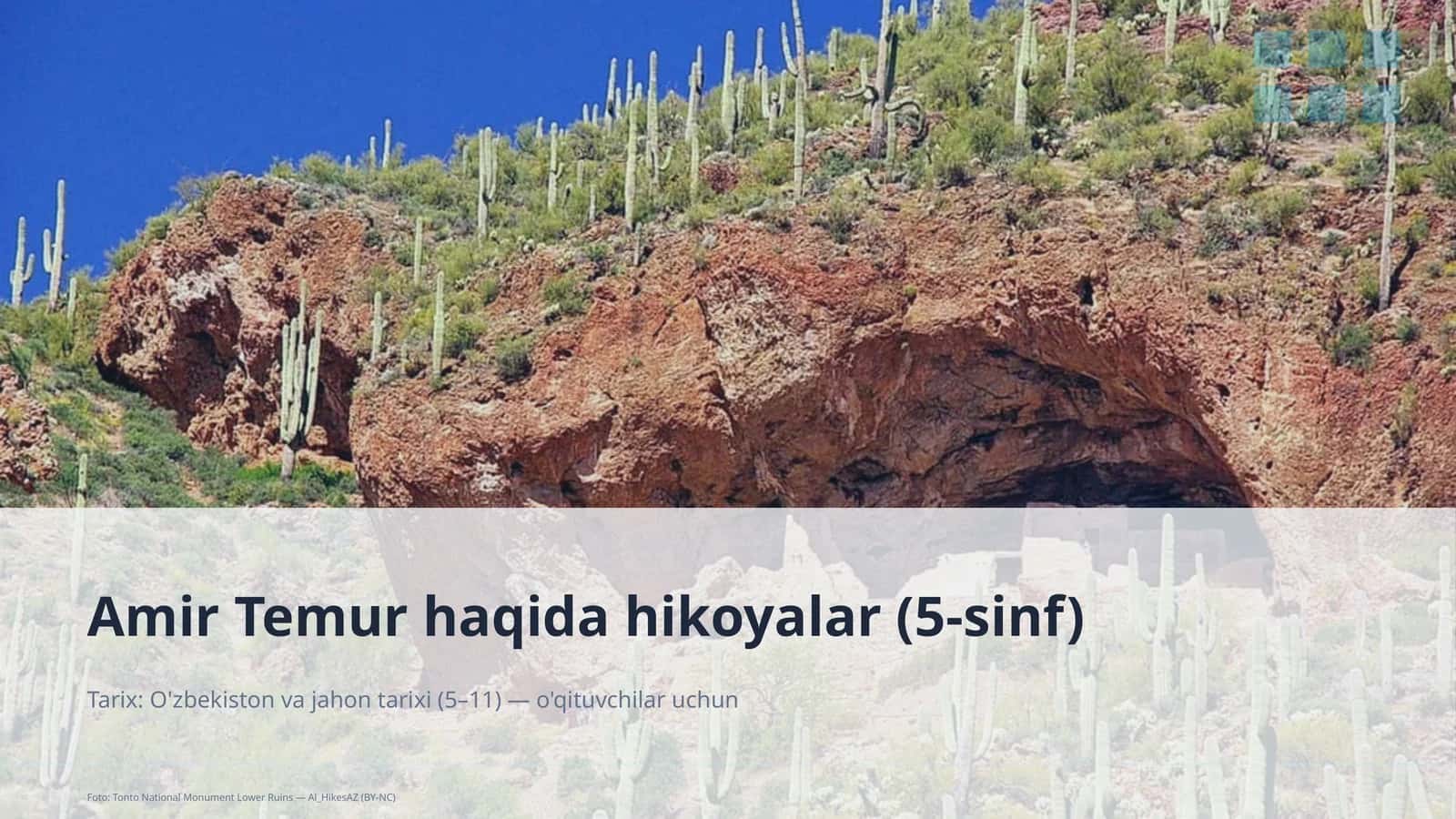 Amir Temur haqida hikoyalar (5-sinf) 1