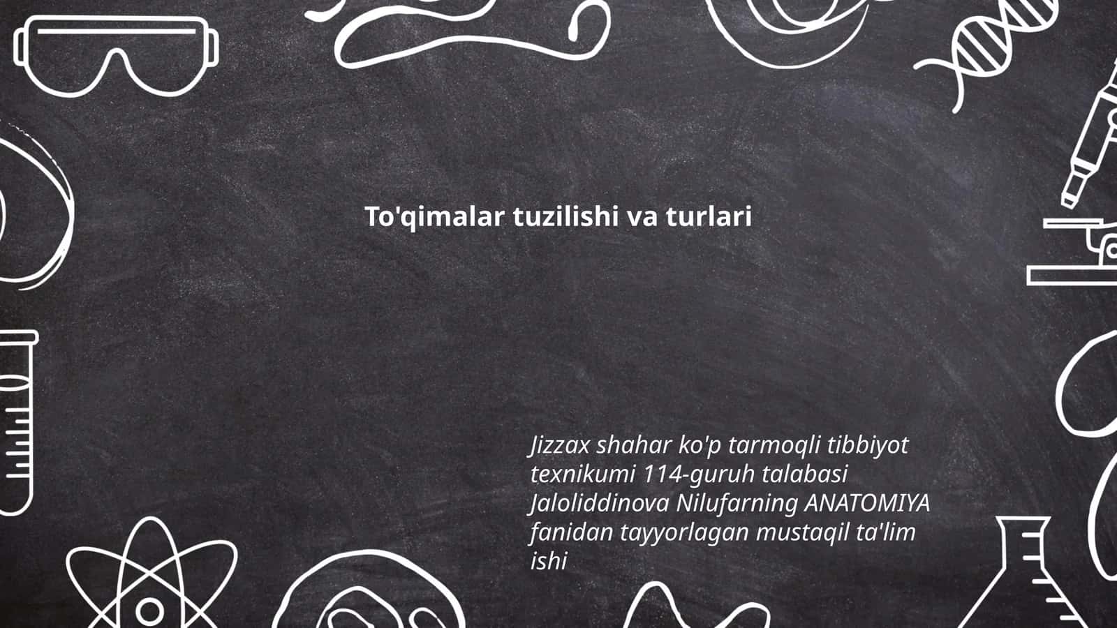 To'qimalar tuzilishi va turlari 1