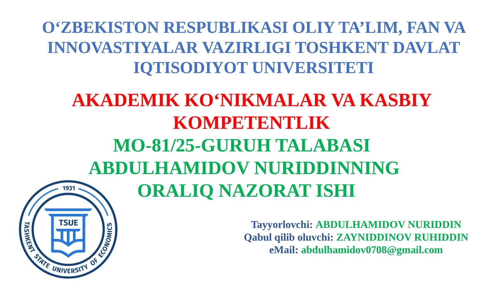 Amerika tahlili 1