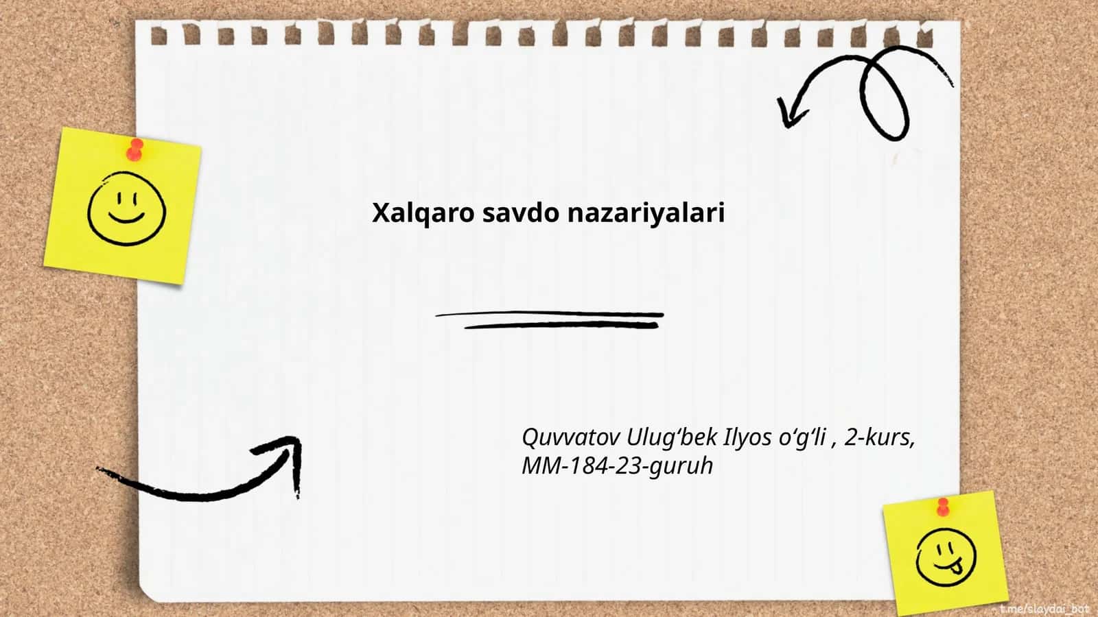 Xalqaro savdo nazariyalari 1