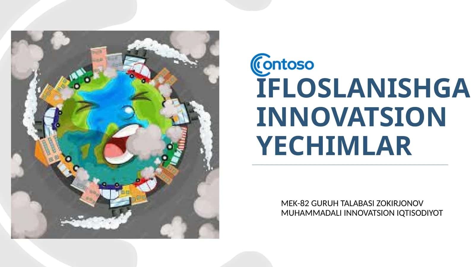 Ifloslanishga innovatsion yechimlar 1