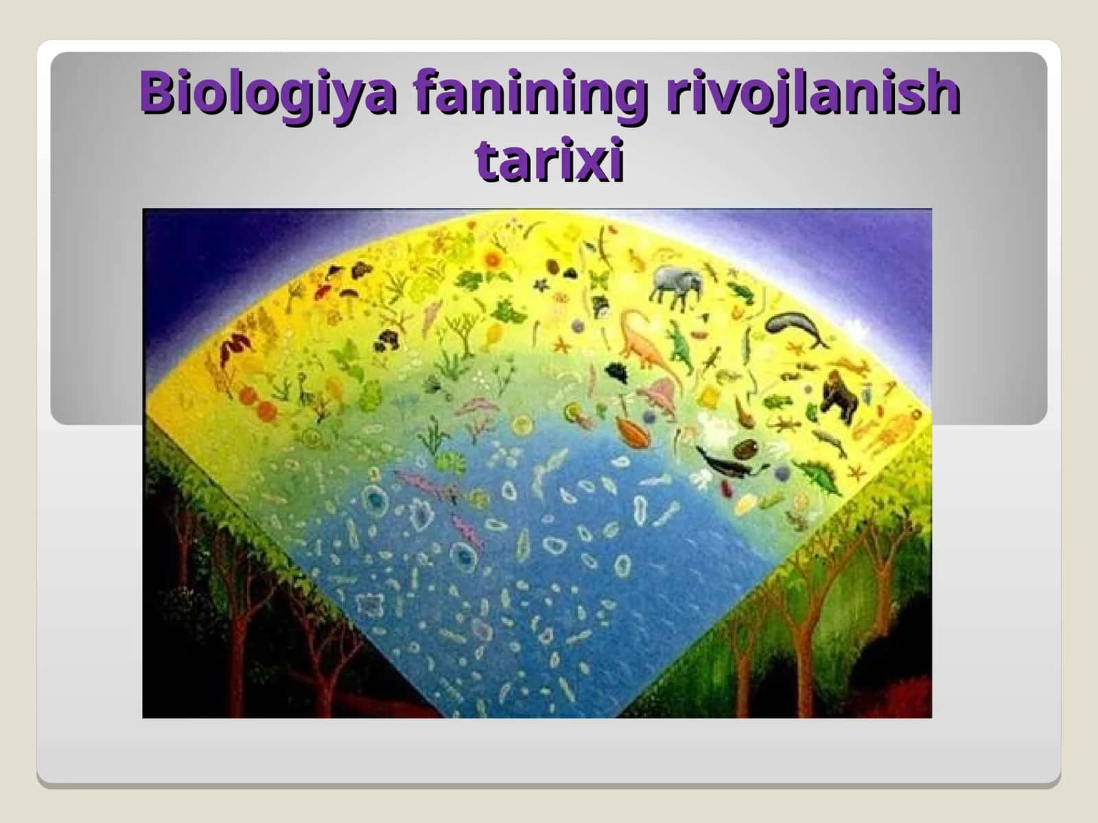 Biologiya fanining rivojlanish tarixi 1